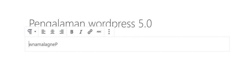 Pengalaman wordpress 5.0